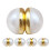 40 Pcs Bridal Veil Weights Magnetic Double Sided Artificial Pearls 3