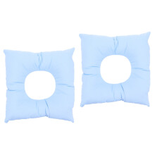 2Pcs Blue Face Pillow Cotton Cushion for Spa Massage and Beauty Care