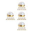 40 Pcs Bridal Veil Weights Magnetic Double Sided Artificial Pearls 8