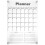 4Sets White Acrylic Month Planner Wall Mounted Erasable Message Board 1