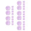 30Pièces Supports Câbles Violet Autocollants Usage Maison 8