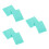 6Pcs Durable Light Green Rubber Screen Printing Squeegee Ink 1