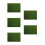 5Pcs Green DIY Artificial Grass Rug for Patio Balcony Wall Decor 8