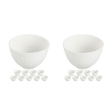 20Pcs Flexible Silicone Mask Mixing Bowls for Skincare and Salon Use