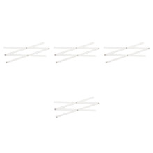 4Pcs Lightweight White Drafting Rulers Portable for School Office Use