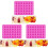 3Pcs Durable Pink Silicone Bear-Shaped Chocolate Candy Molds 1