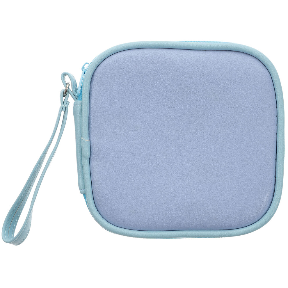 Sky- Pu Earphone Organizer Bag Travel Cable Carrying Case Blue 3703370321740