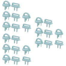 24Pcs Baby Proof Socket Covers Blue ABS Anti-Leakage Outlet Protection