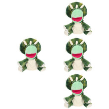 4Pcs Interactive Plush Dinosaur Hand Puppets Toy