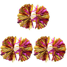 3Pcs Pe Cheerleading Props Durable Pom Pom Party Supplies