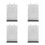 4Pièces Porte-Menu Transparent Stable Pour Restaurant 4