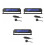 3Pcs Vehicle Thermometer Electronic Clock Voltage Meter for Car Use 1