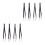 8Pcs Black Ceramic Tweezers for -Resistant Anti-Static 1