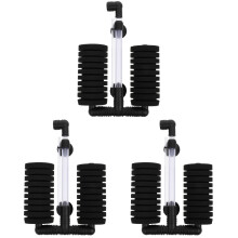 3Sets Wear-Resistant Black Sponge Filter for Fish Tank Accessories