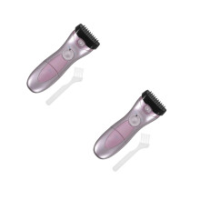 2Pcs Rose Electric Cordless Female Body Hair Remover