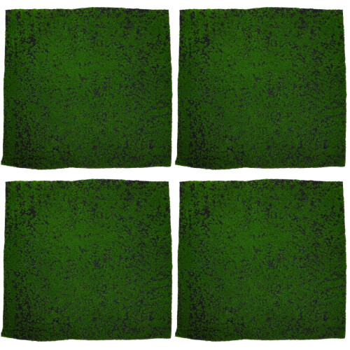 4Pcs Lifelike Artificial Moss Mat Green Simulation Grass Mat DIY