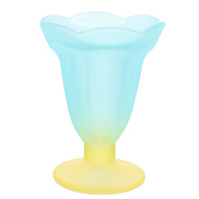 4Pcs Blue Stemmed Ice Cream Cups Stylish & Dessert Holders