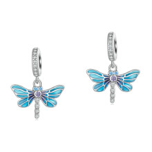 2Pcs Multi Alloy Dragonfly Necklace Charm DIY Jewelry Accessories