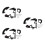 3Pcs Lightweight Black Bike Chain Protector Aluminum Chain Guide 1