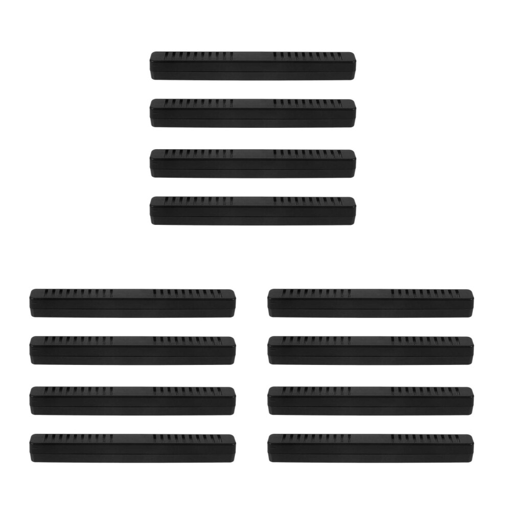 Happyyami Black 12Pcs Abs Cigar Humidifier Box Portable Humidor Moisture Control