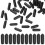 1500Pcs Black Pegboard Hook Locks Plastic Fasteners for Peg Hooks 1