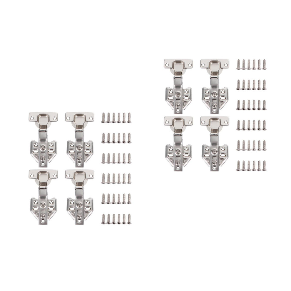 8 Pcs Hydraulic Hinge Stainless Steel Cupboard 3703370301704