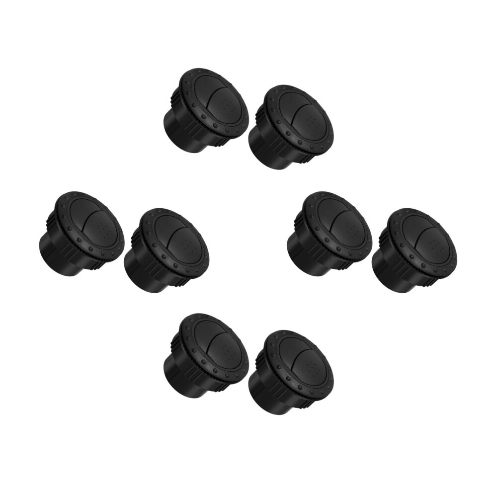 4Pcs Air Vent Outlet Car Ventilation Grill Abs For Rv Dashboard Black 3703116083475