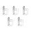 5Pcs Silver Stainless Steel Clipper and Razor Holder Wall Organizer 4