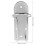 5Pcs Silver Stainless Steel Clipper and Razor Holder Wall Organizer 11