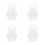 4Pcs Creative Transparent Bear Cocktail Glasses for Bar Restaurant Use 1