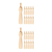 22Pcs Multi-Needle Wooden Felting Holder for Wool Felt DIY Crafting