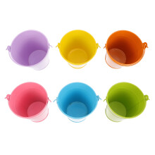 6Pièces Mini Seaux En Fer Pour Stockage Fleurs