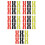 30Pcs Tennis Silicone Weighted Racket Strips Assorted Colors 1