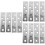 6Pairs Versatile Stainless Degree Rotating Pivot Door Hinges 8