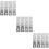 6Pairs Versatile Stainless Degree Rotating Pivot Door Hinges 10