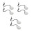 6Pcs Durable Adjustable Rearview Mirrors for Boat and Cave Diving Use 5