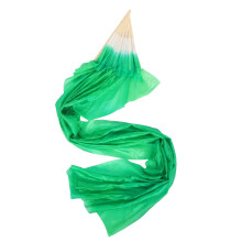5Pcs Light Green Silk Belly Dance Folding Fans for Elegant Dance Decor