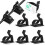 10Pcs Durable Black Cord Organizer Clips for Home Cable Management 1