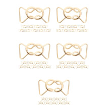 50Pairs Golden Decorative Alloy Buckles for Suspender and Clothing