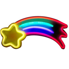 Neon Sign LED Light,Meteor-Shaped Neon Light,Acrylic Sign LED Lights for Wedding/Birthday&Children'S Room Wall Decor