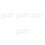 4Pcs White Scale Rulers Portable for Drawing Design Office 1