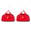 2Pièces Sac De Rangement Rouge Pour Accessoires Échecs 7
