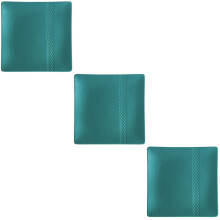 3Pcs Dark Green Ceramics Plate Unique Sushi Breakfast Dish