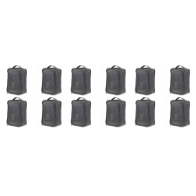 12Pcs Foldable Grey Shoe Storage Bags Portable Travel Organizer Pouch