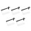 5Pcs Black Plastic Metal Circle Gauge Ceramic Compass Pottery Tools 7