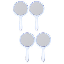 4Pcs Purple Round Makeup Mirrors Double Sided 1X 3X Magnifying Mirror