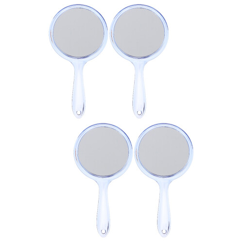 4Pcs Purple Round Makeup Mirrors Double Sided 1X 3X Magnifying Mirror