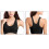 2Pcs High Bra Black Zipper Racerback for Active Exercise 2