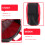 2Pièces Sac De Rangement Rouge Pour Accessoires Échecs 10