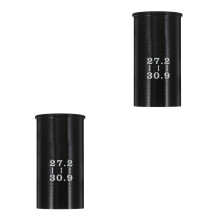 2Pièces De Réduction Noir Aluminium Pour Tube